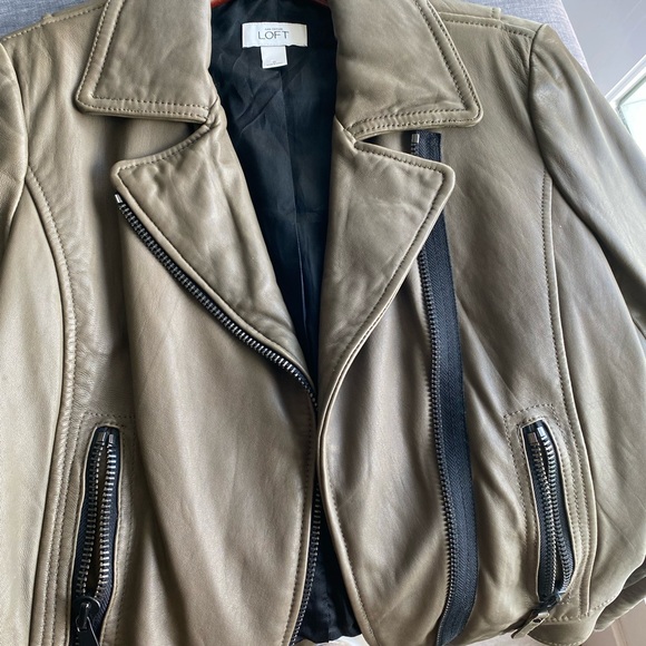 Ann Taylor Loft Leather jacket - Picture 4 of 4